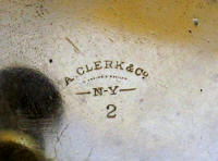 Andrew Clerk & Co., No. 2, NY ball handle,
